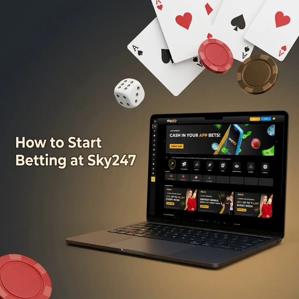 Step-by-step guide on how to start betting at Sky247 from registration to withdrawing winnings in India