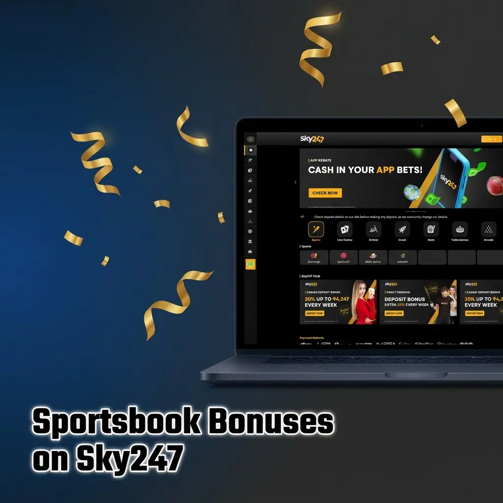 Sky247 sportsbook 24% cashback welcome bonus up to 10,247 INR for new players with 10x wagering requirement